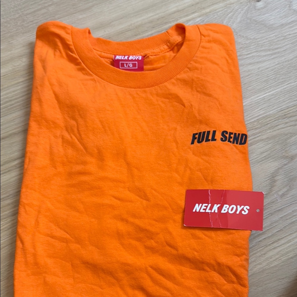 Nell Boys Orange T-Shirt - Full Send